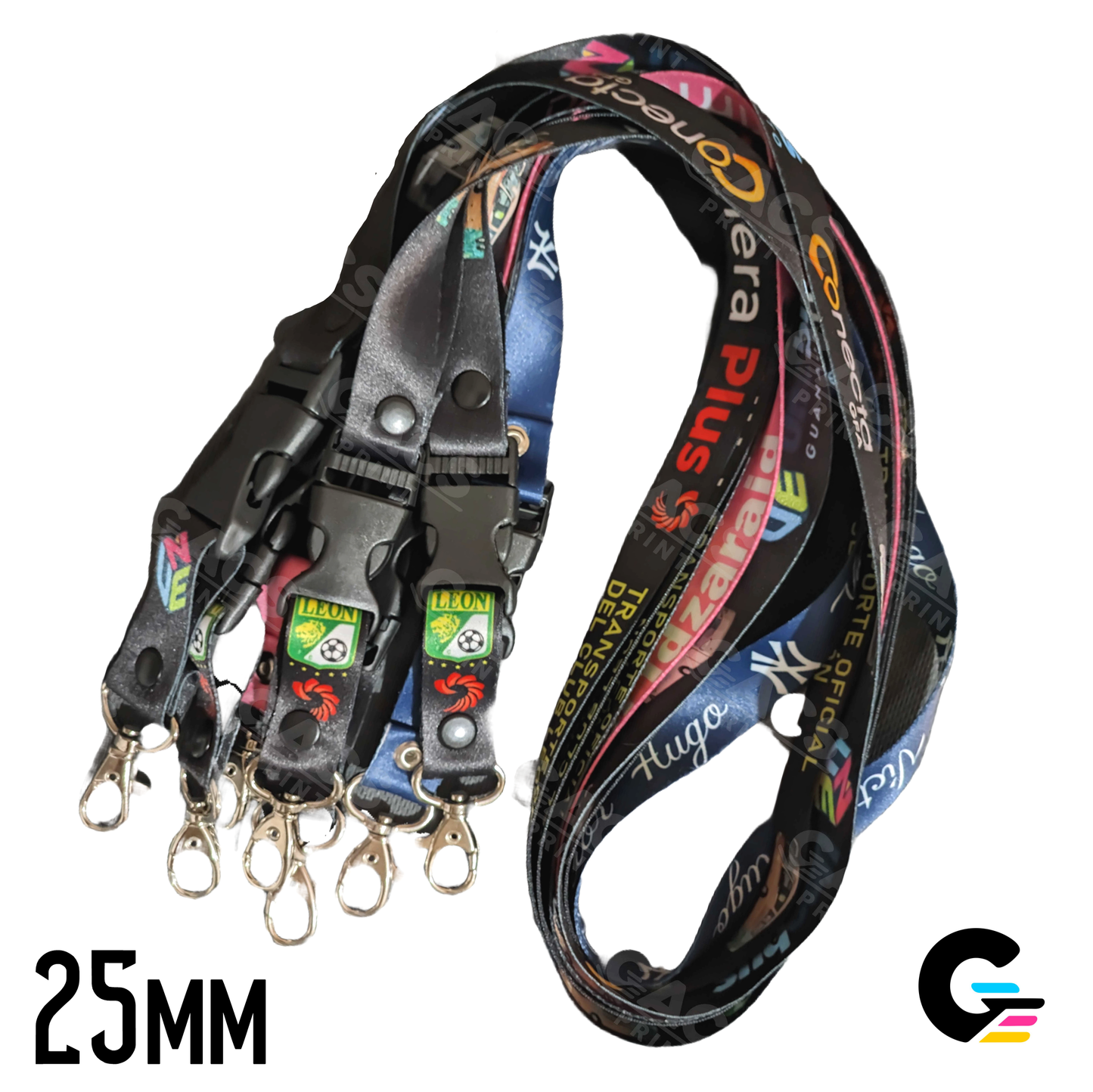 Lanyard Portagafete 25 mm