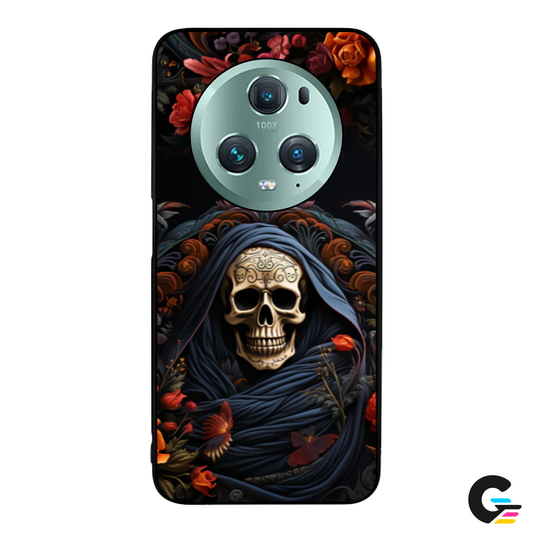 Calavera con flores